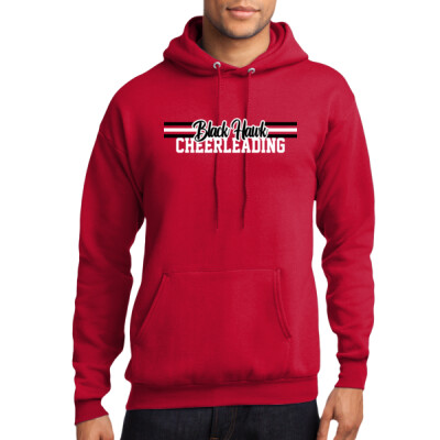  Black Hawk Cheerleading Hoodie - Red Thumbnail
